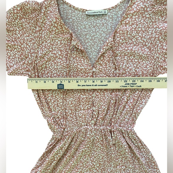 Abercrombie & Fitch Easy Waist Tiered Mini Dress Womens Size XS Flowy Pink - Picture 4 of 6